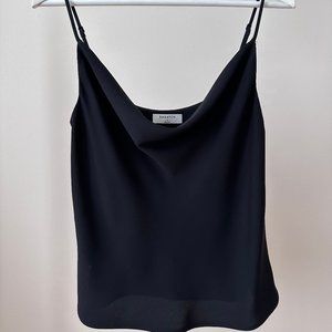 Aritzia Babaton Cowl Neck Tank Black